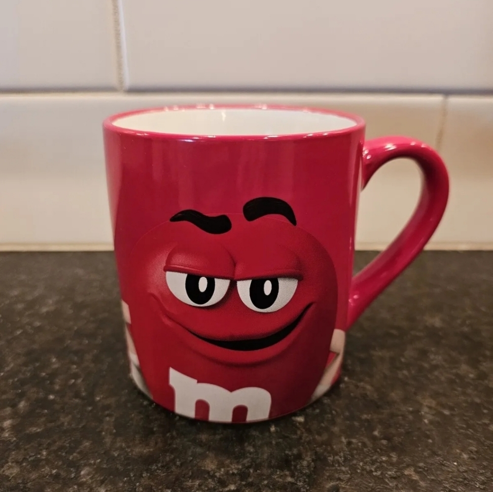 M & M collectible "wanna hear a joke? Decaf!" Mug